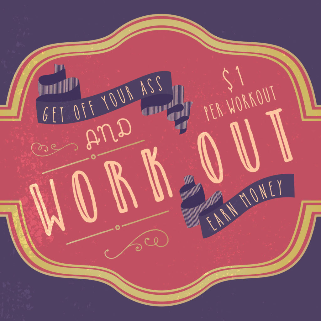 Workout Jar Label | Nicole Victory Design