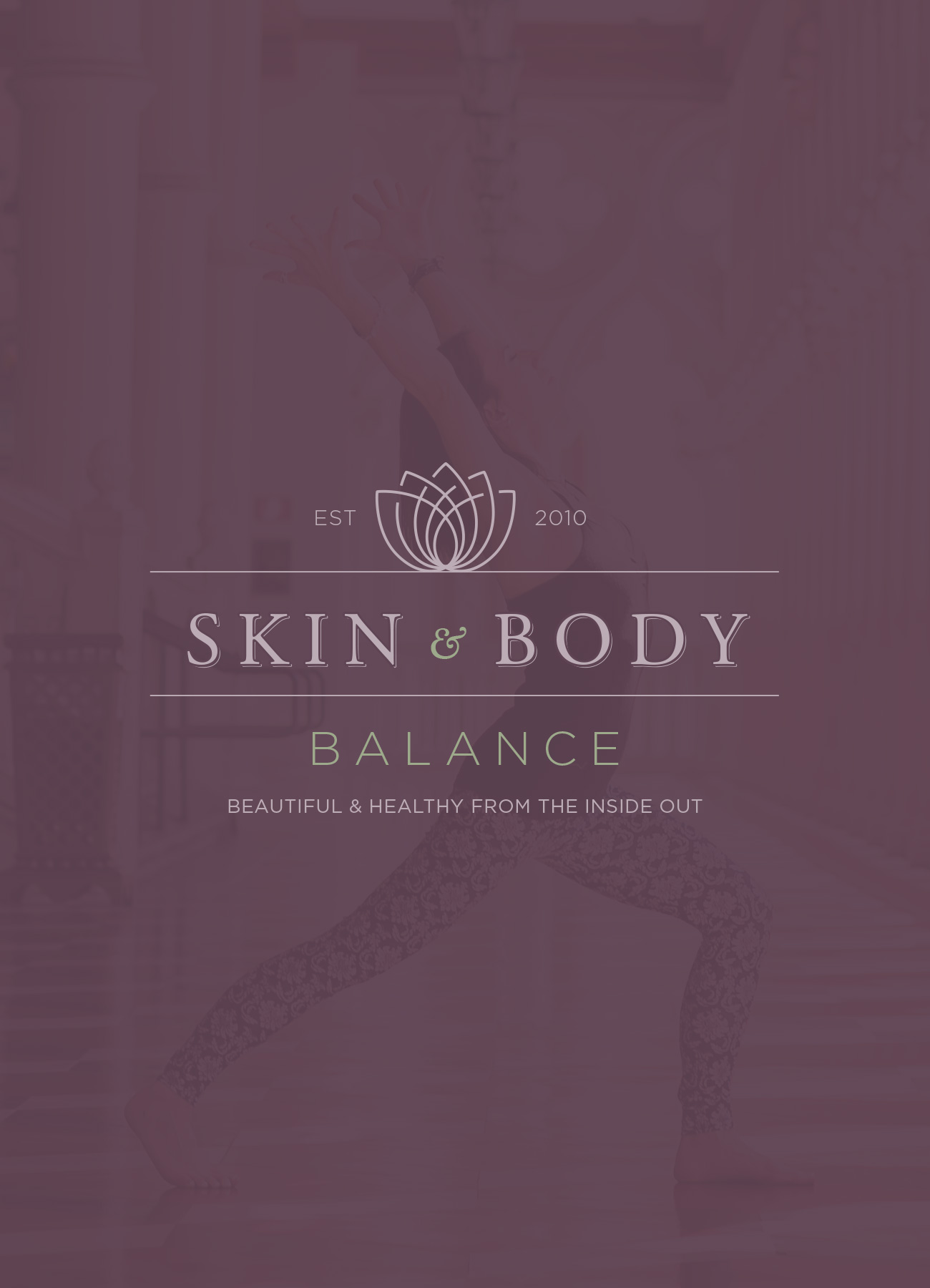 Skin and Body Balance Logo Design | Yoga and esthetician Branding |Nicole Victory