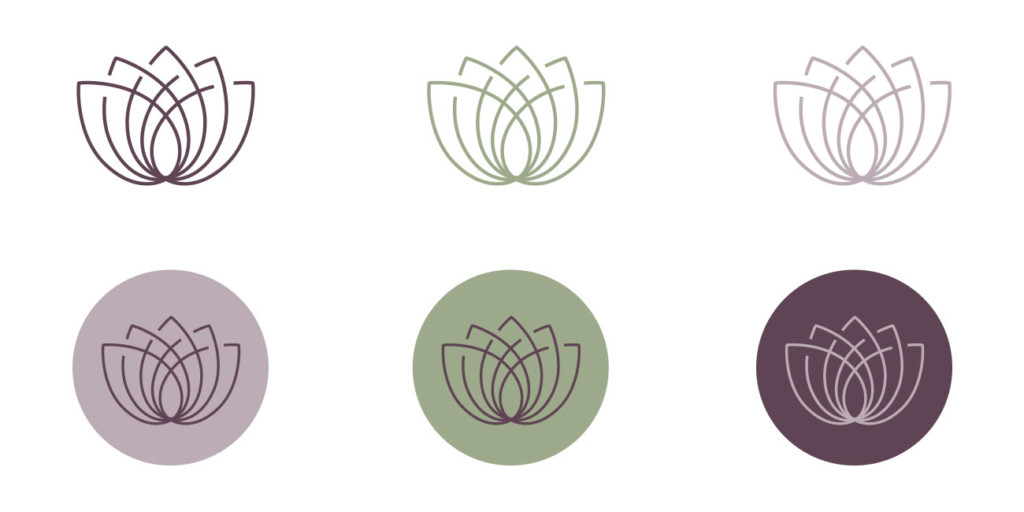Skin and Body Balance Lotus Flower Icons | Nicole Victory Design