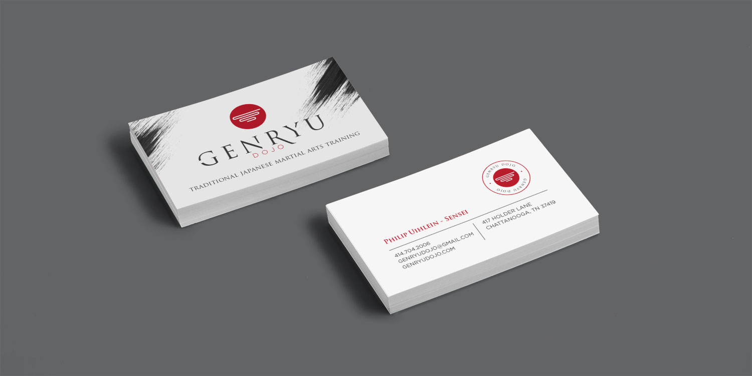 Genryu Dojo Business Card Design | Nicole Victory Design