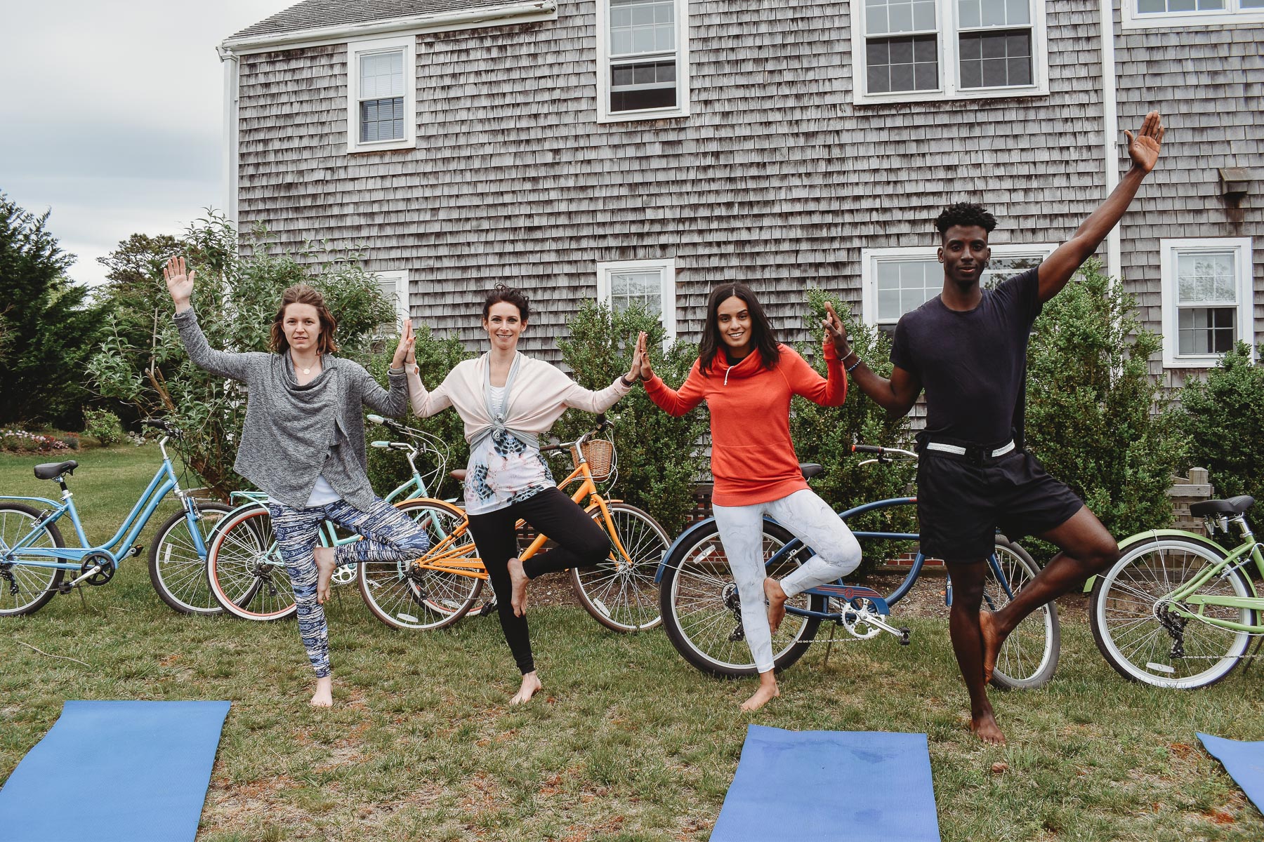 How to Stay Fit, In Balance, and Prevent Injury When You Work From Home | Yoga at the Schwinn Summer House | Nicole Victory Design