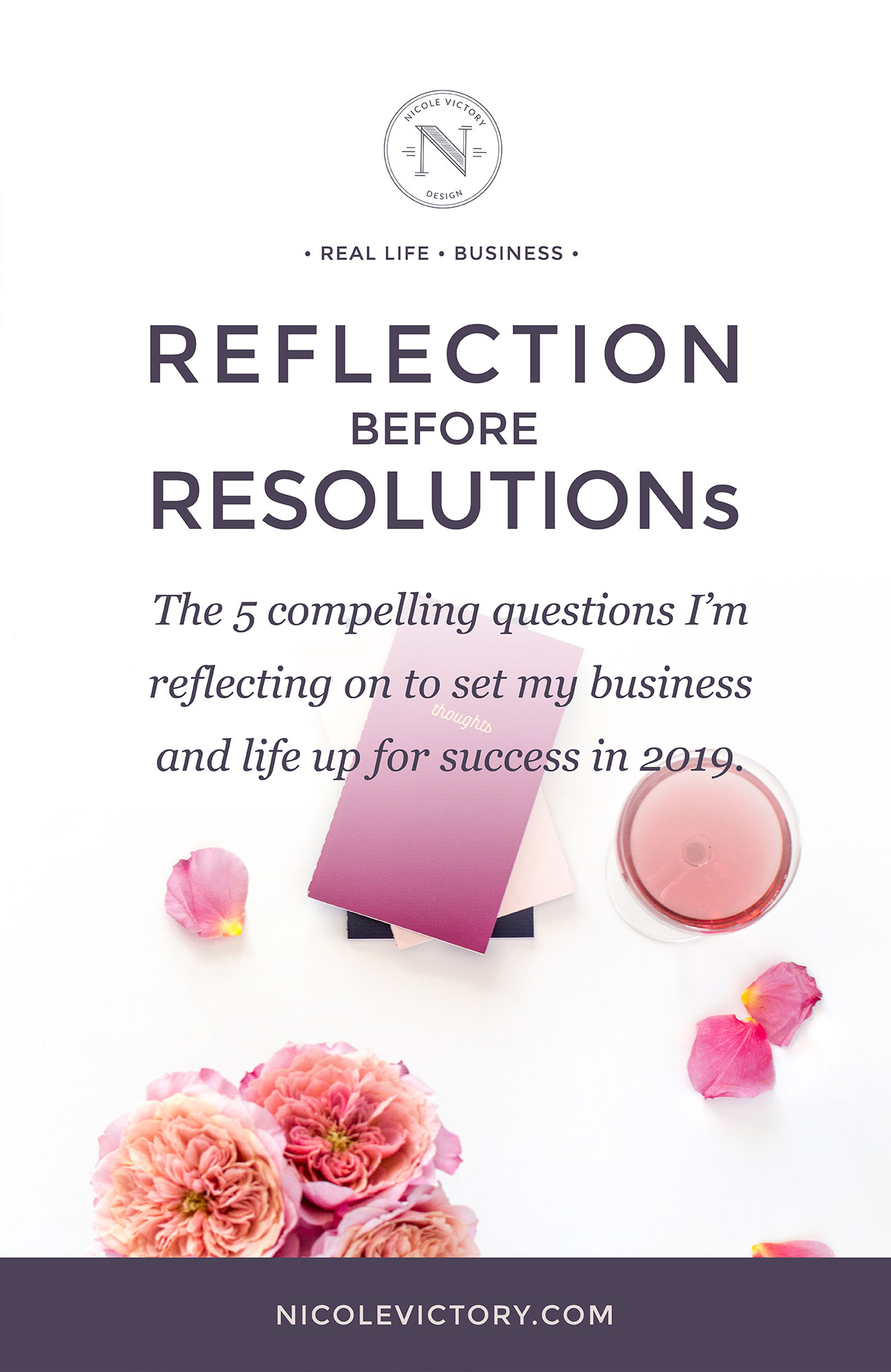 Reflection Before Resolutions 2019 | 5 compelling questions I'm reflecting on to set my business up for success in the New Year | Nicole Victory Design