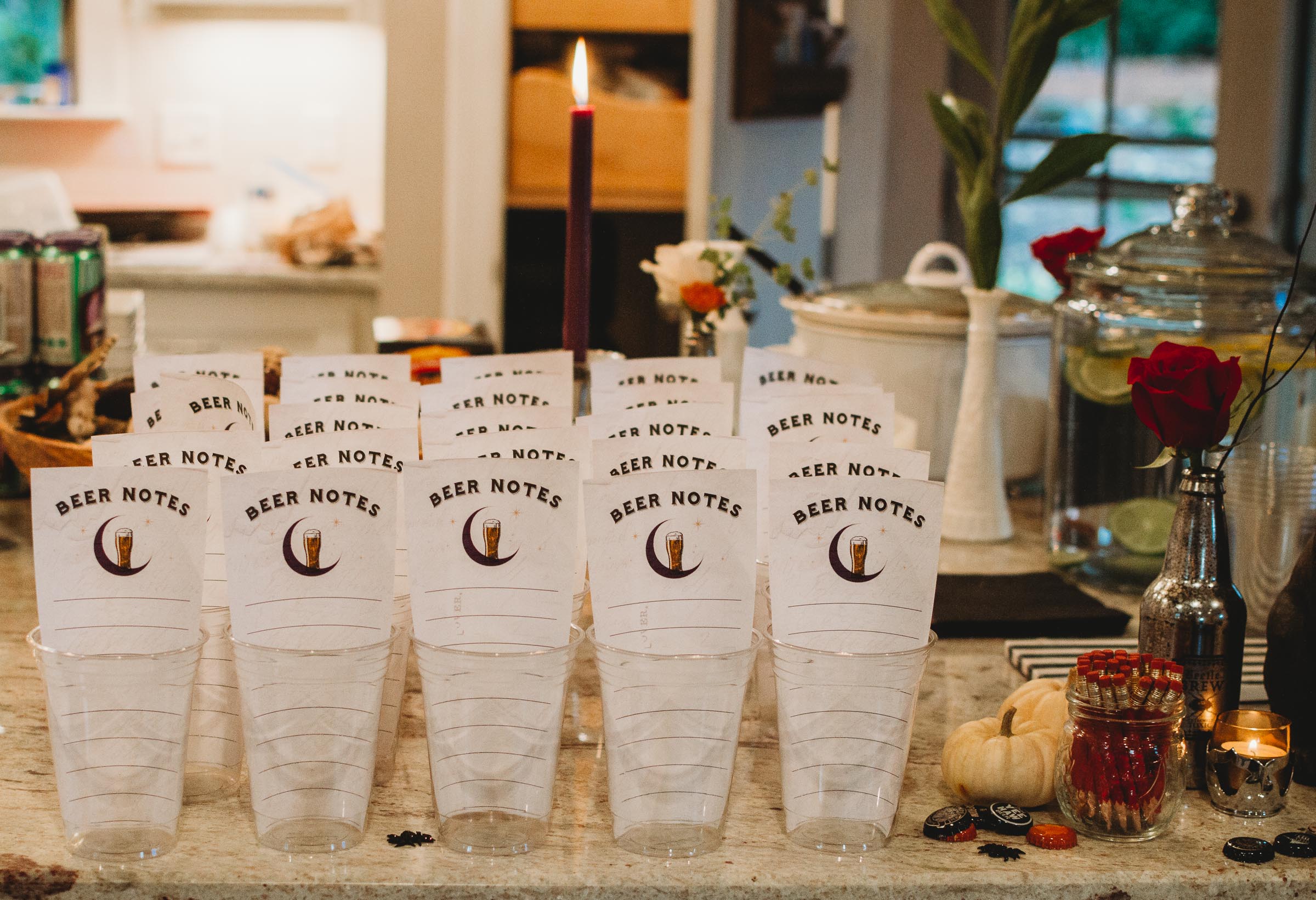 Halloween Themed Beer Tasting Party | Nicole Victory Design