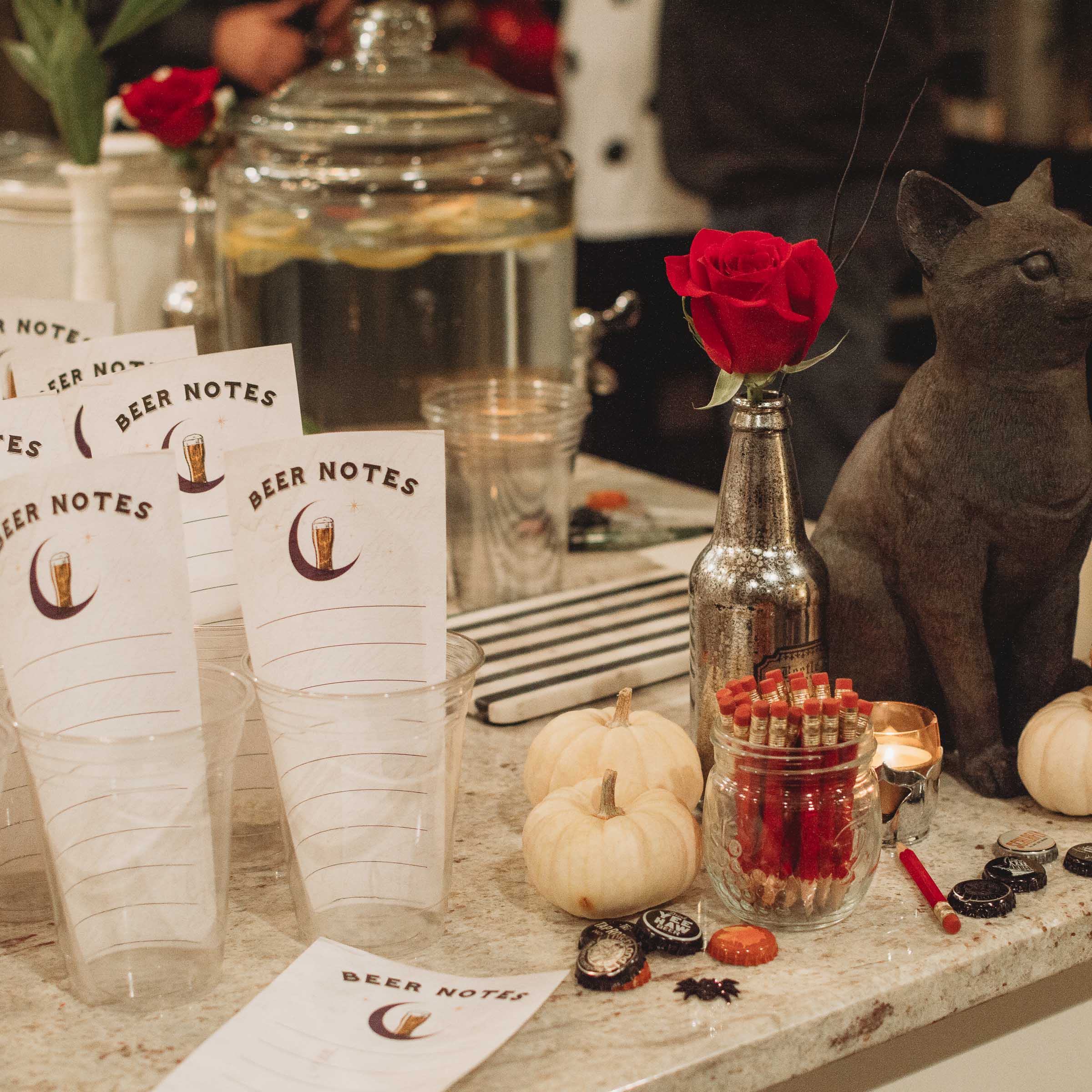 Halloween Themed Beer Tasting Party | Nicole Victory Design