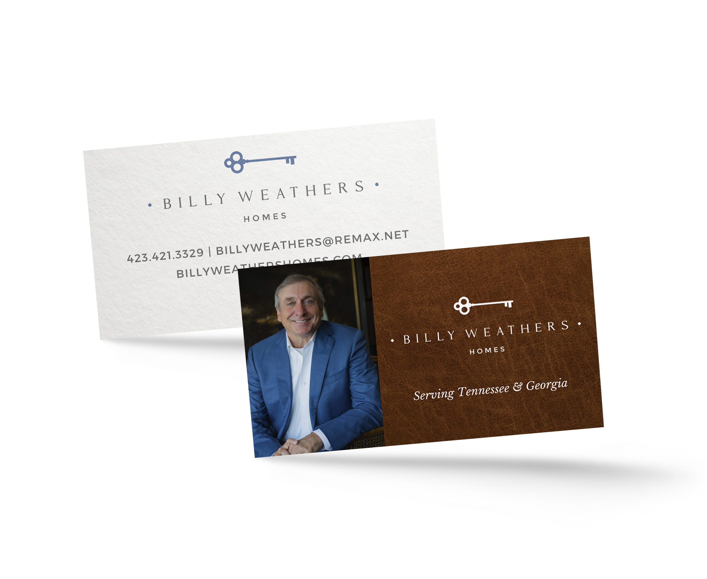 Billy Weathers Homes | Logo Design and Branding for Realtor | Business Cards | Nicole Victory Design