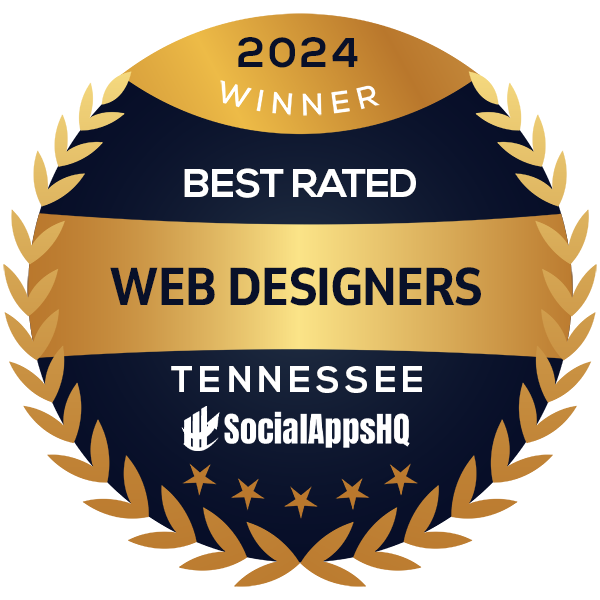 Best rated web designers in Tennessee 2024 badge