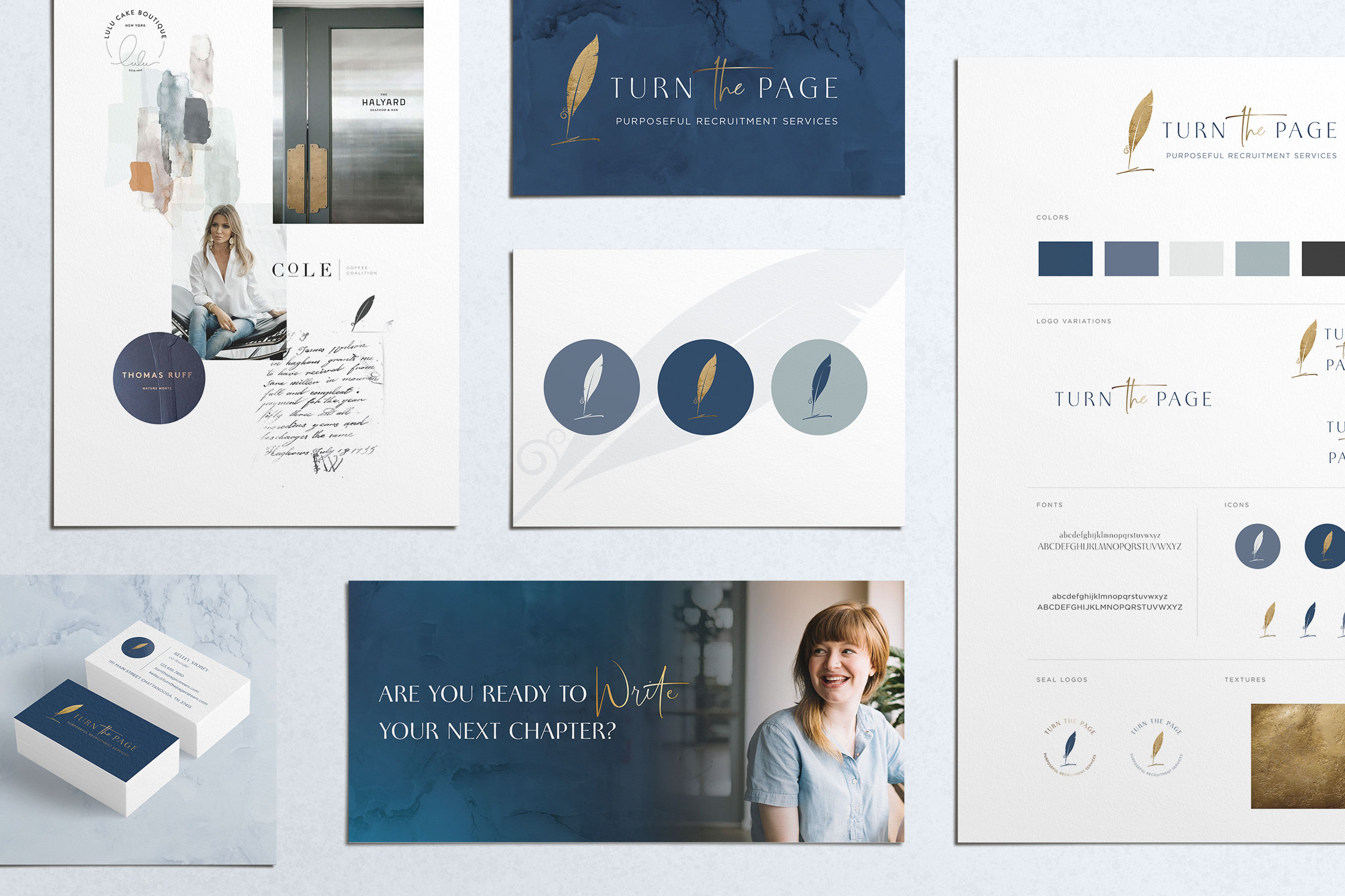 Logo design and branding for recruiter | Turn The Page Careers