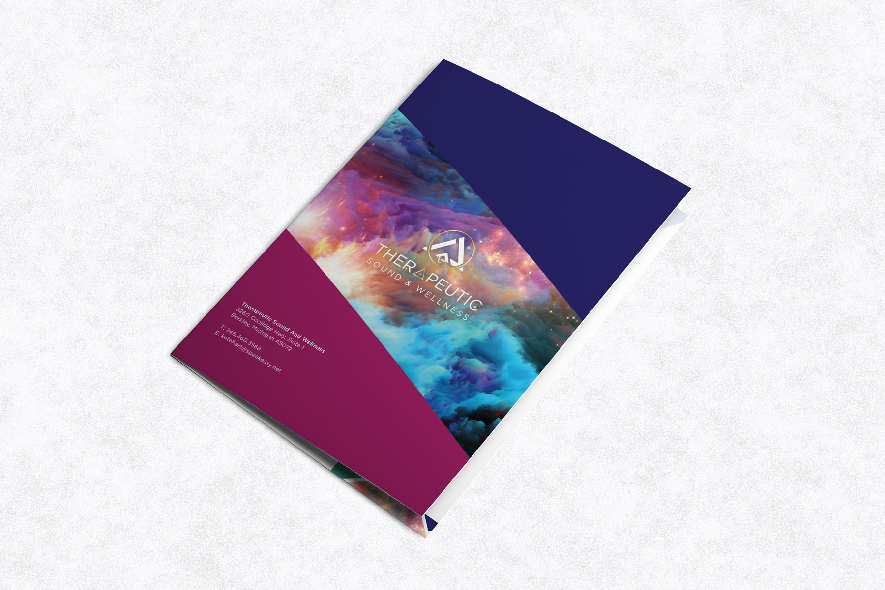 Sound therapy brochure design | Therapeutic Sound and Wellness