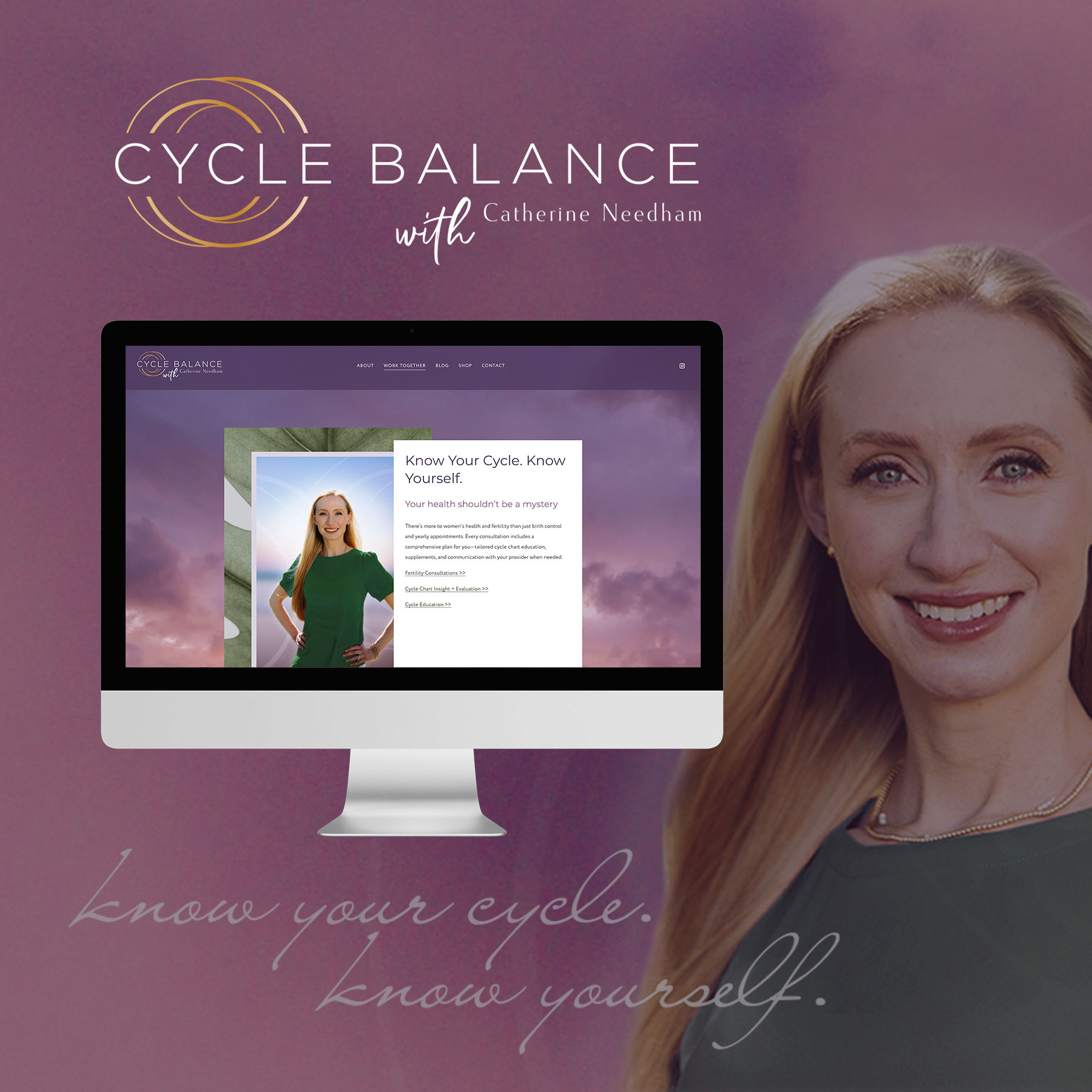 CycleBalance branding and website for functional medicine fertility specialist
